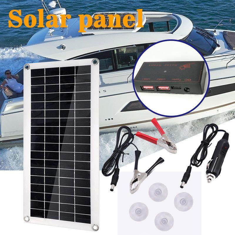 便携式轻薄柔性多晶硅20W带控制器光伏太阳能充电板太阳能充电器