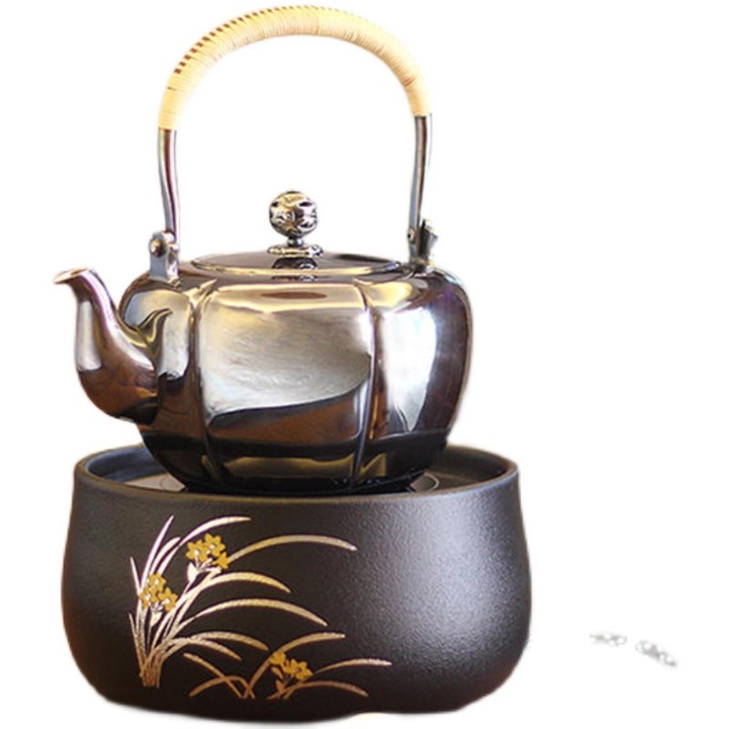 热销台湾莺歌烧 兰花电陶炉u陶瓷泡茶煮茶器 无风扇光波电热茶炉