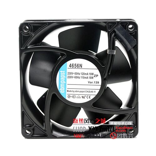 新品全新全金属 EBMPAPST TYP 4656N 12I038 220V 双滚珠 交流散