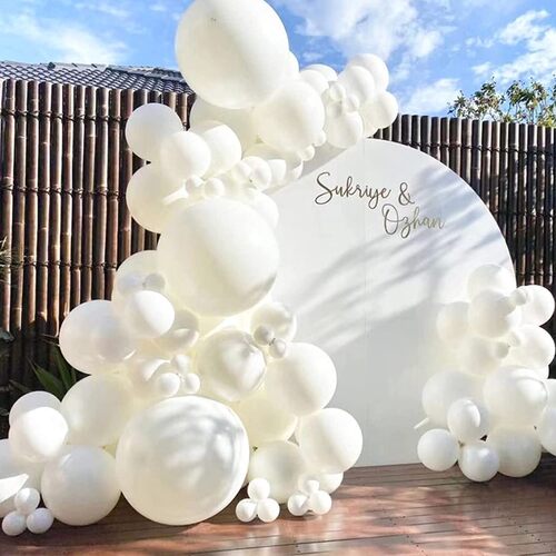 新品5/10/18 Inch White Sand Balloons Matte TransTparent Whit
