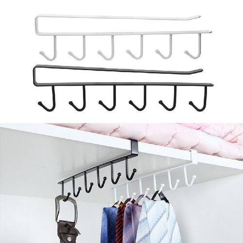 新品6 Even Kitchen Rack Hook Wrought Iron Free Nail Hom.e Or