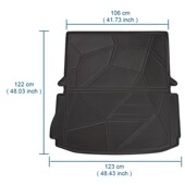 Cargo Liner Mat 极速Car Floor Boot Tray LTrunk Rear Fit for