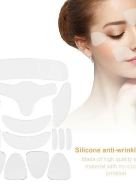 极速16apcs Reusable Silicone Patches Anti Rimpel Pads Silico
