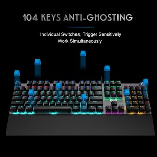 新品Aubla f2088 teclado programvel chave completa do jogo
