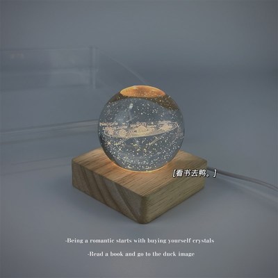 极速向浩d瀚宇宙敲下了摩斯电码创意浪漫系水晶球摆件生日礼