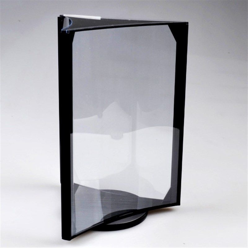 极速A4亚克力三面旋转酒水台牌相片框图片目录架广告W彩页资料展