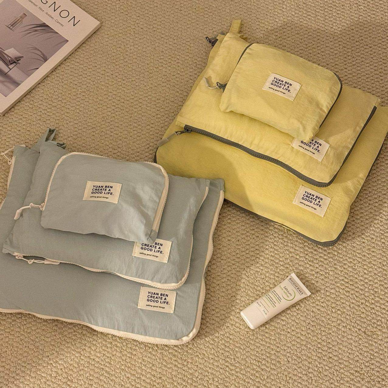 简约轻薄旅行收纳袋防水行李箱整理袋衣物内衣收纳包衣服分装袋子