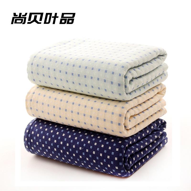 纯棉浴巾全棉裹巾成人纱布格子大浴巾柔软吸水毛巾擦澡巾
