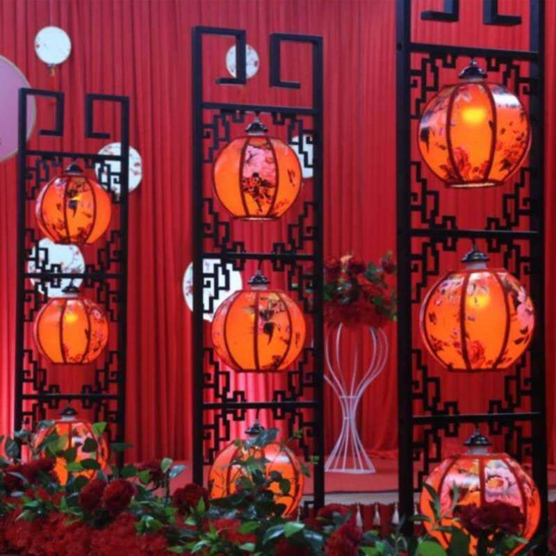现货速发厂促迎宾舞台服装店婚礼T台灯笼路引首饰店仿古铁艺宫灯