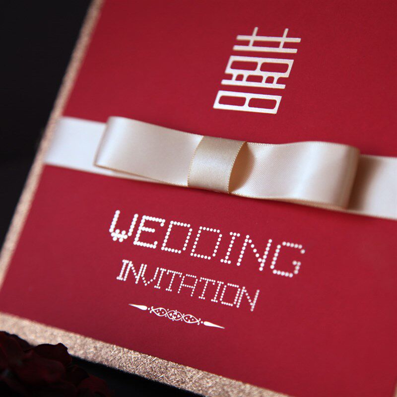 现货速发喜传说请帖结婚创意202欧式个性婚宴喜帖照片婚礼请帖
