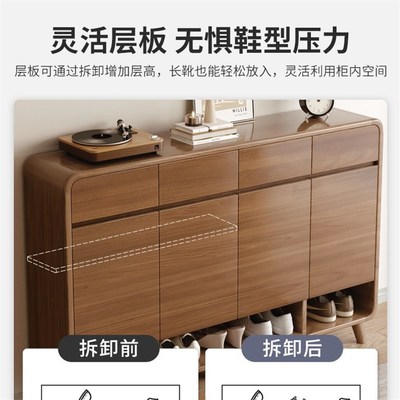现货速发鞋柜家用门口入户玄关柜一体室内储物柜子2025新款爆款鞋