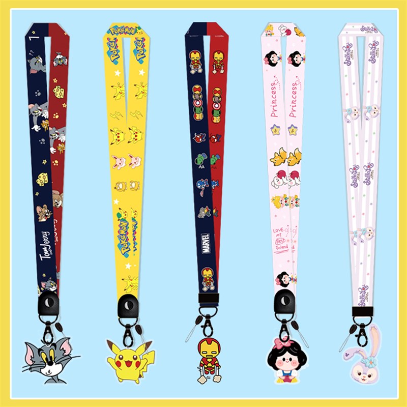 速发可脖萌手机证绳挂脖链防丢挂饰挂件绳子工作挂长绳挂爱布