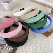 斜纹休闲布艺厚海时发箍甜美可爱头箍绵尚 版 速发202年春韩新品 季