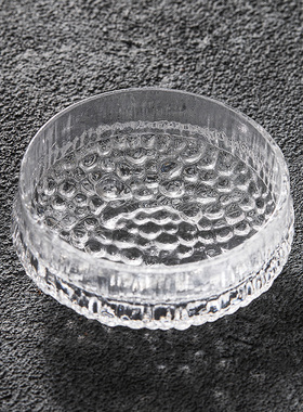 速发优格三家玻璃冰川点心盘碟子足用银餐盘配菜盘甜品盘早耳汤碗