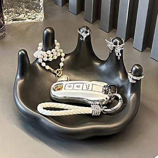 速发高颜值入门户口玄关饰置物盒收纳摆件轻奢客厅装饰首饰放品盘