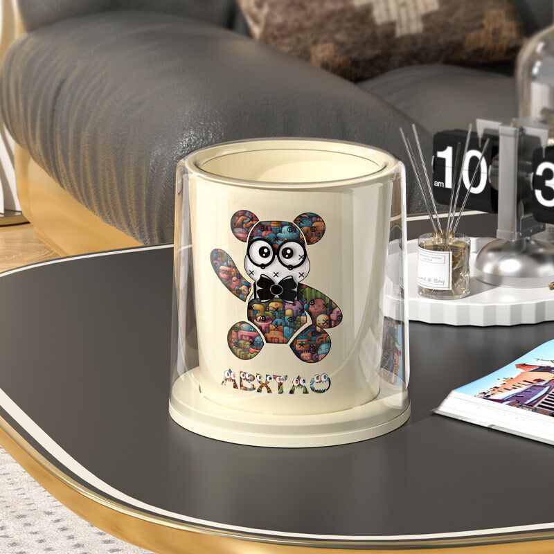 速发桌面垃圾桶高颜收无盖小号床纳办公桌废纸篓敞开式客厅茶几值