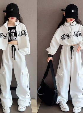 速发孩爵士舞蹈服潮舞时髦z秀jaz走运动服套装hiphop少儿街酷演出