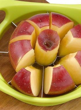 速发器水果神器加厚不锈钢绿色割水果分切切器水果去核菜板水果刀