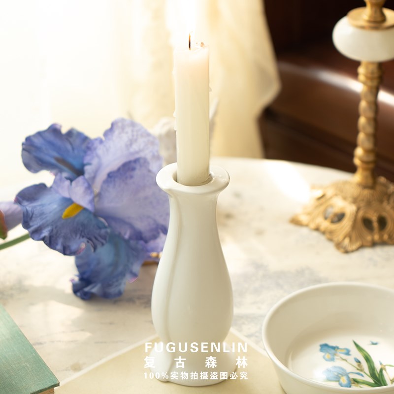 速发复古森林陶瓷烛台尾碟壶品杂件杯单孤碗vitage