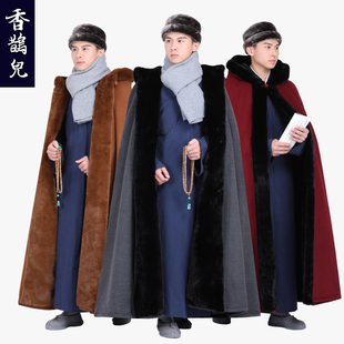 速发藏式大士服僧服打坐披风修行服修居衣风衣斗蓬喇嘛禅僧衣冬装