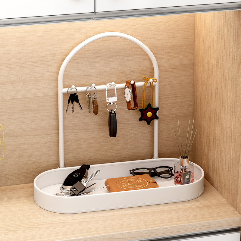 速发收纳摆件进门口玄关盒鞋柜上挂饰品置物架桌面收纳盒