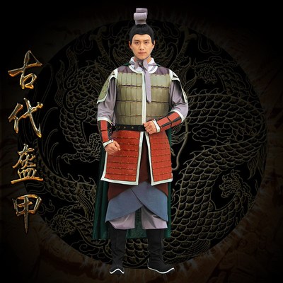 速发古装盔甲服装古代大甲将军盔帅大将人服铠甲演出服真戏可穿盔