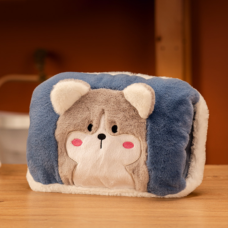 速发充电防可毛绒爆爱可拆洗热暖宝水袋生用暖宝宝