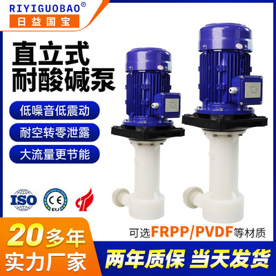 日益国宝耐酸碱直立式槽外泵低噪音大流量PCB加工设备立式液下泵