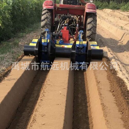 大葱草莓开沟起垄机 一次性旋耕起垄压实打埂机 垄面结实不塌陷