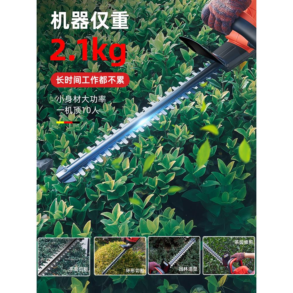 电动绿篱修剪机充电式修花剪刀修枝剪采茶叶绿化花草园林工具神器