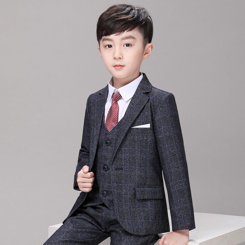 极速秋季新款儿j童小西装男童西服外套摄影演出帅气花童礼服套装