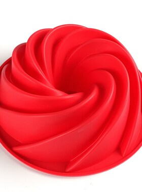 极速Siliconeh Cake Molds Deep Savarin Hollow Spiral Chiffon