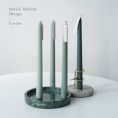 新品 25cm莫兰迪色长杆无烟香薰蜡烛婚礼宴会西餐甜点烛.光晚餐复