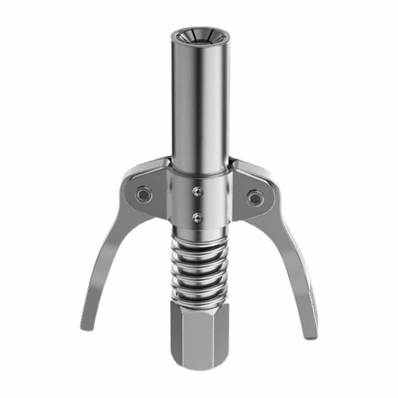 极速锁钳式高压注油嘴黄油枪嘴头手动电动气动黄V油机平头咀配件