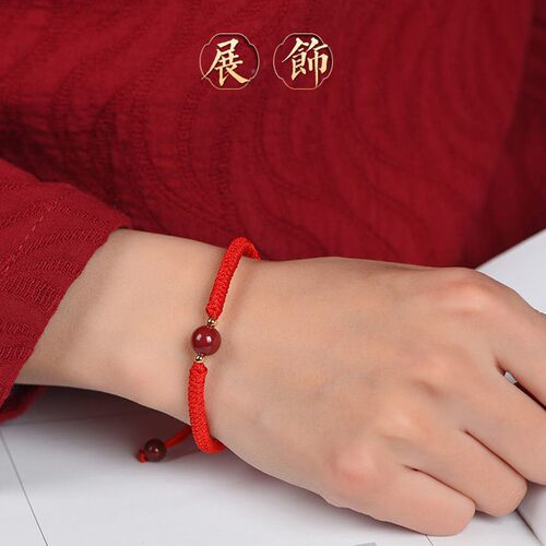 新品2024本命年红绳女编织手朱砂太岁男手N绳生肖属龙狗兔牛羊手