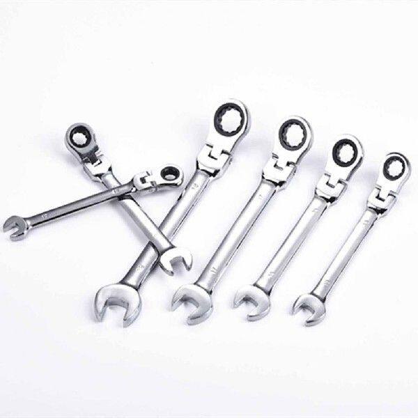 极速8-19mm Wrench Compact Adjustable HJead 180-degree Rotary