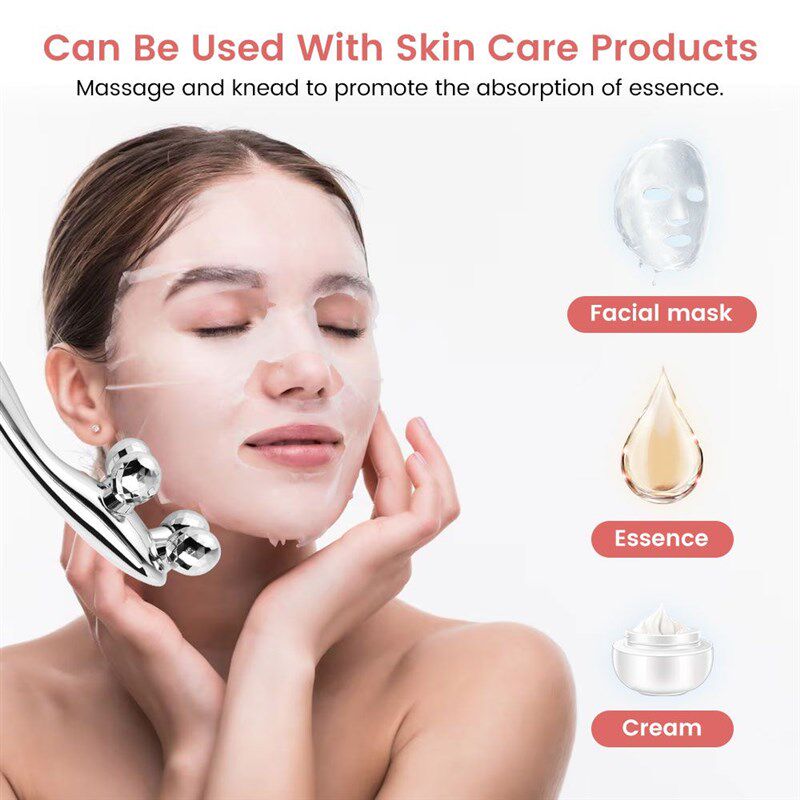 极速3D Roller Face-plift Wrinkle Remover Multicolor Y Shape