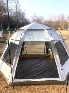 极速Outdoorf tent hexagonal camping thick rain proof picnic