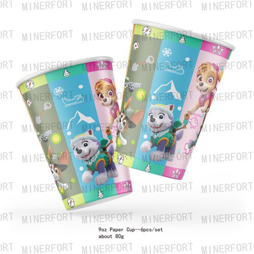 新品Paaw Patrol Dogs Birthday Party Decorations Supplies Eve