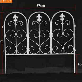 极速厂促新款花园铁复古爬藤x花支架小篱笆隔断栅栏草坪护栏围栏