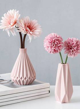 极速盆花仿真花摆设家里r装饰假花卫生间胶花客厅客厅电视柜两边