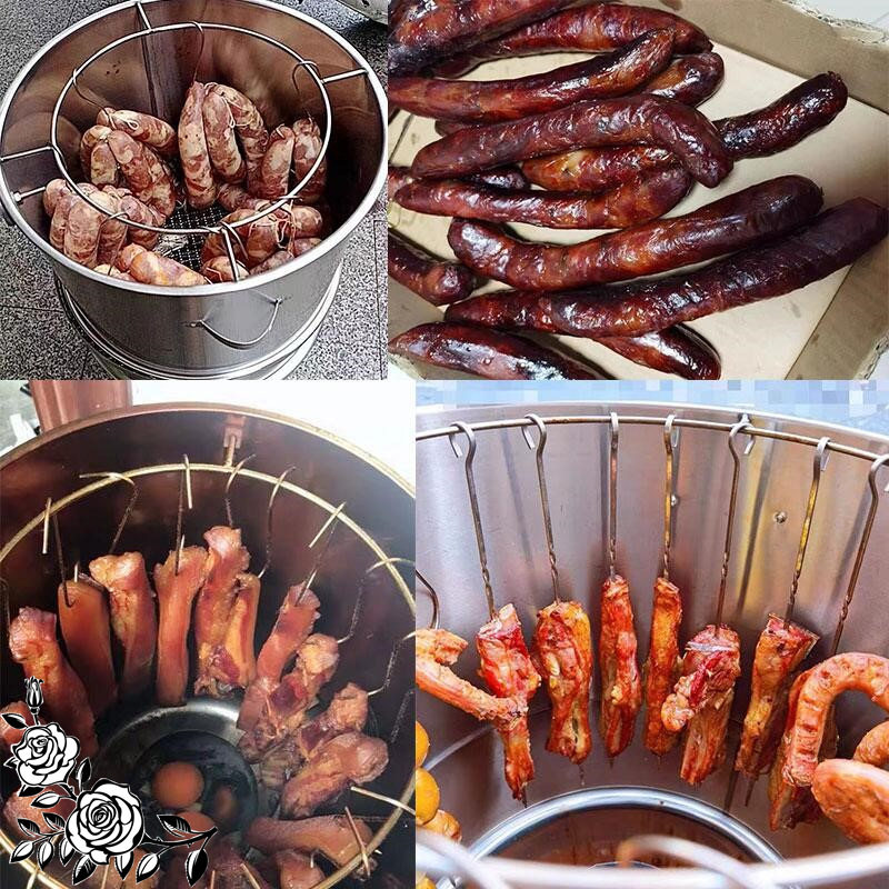 极速熏腊肉架子神器家用的柴火桶设备桶工K具烘炉子机器商用架箱