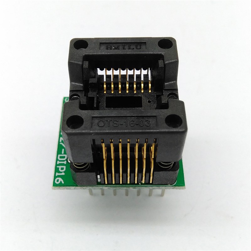 极速SOP14 烧录座 IC测试座 OTS-16-1.M27-03 编程座 芯片座