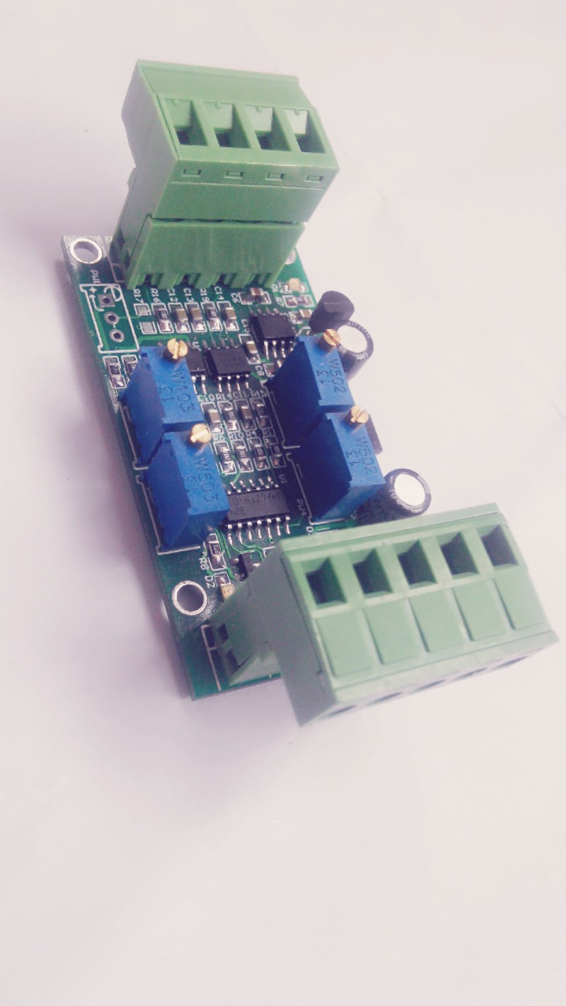 极速称重传感器变送器 放大器模块0-5V 4-20MMA 电流电压 变送器