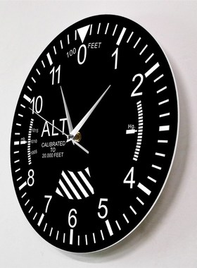 极速Classic Altimeter Round WallC Clock Modern Altimeter Ins
