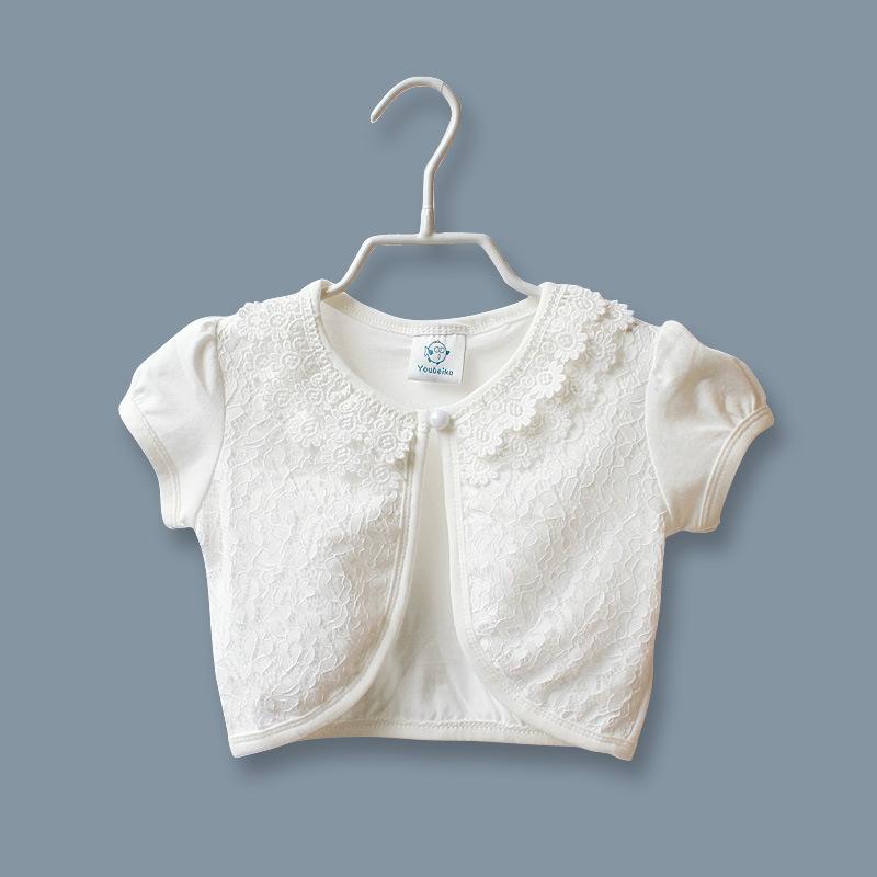 极速外套开衫女童儿童披肩蕾丝小款长袖202N2外搭春秋礼服宝宝针