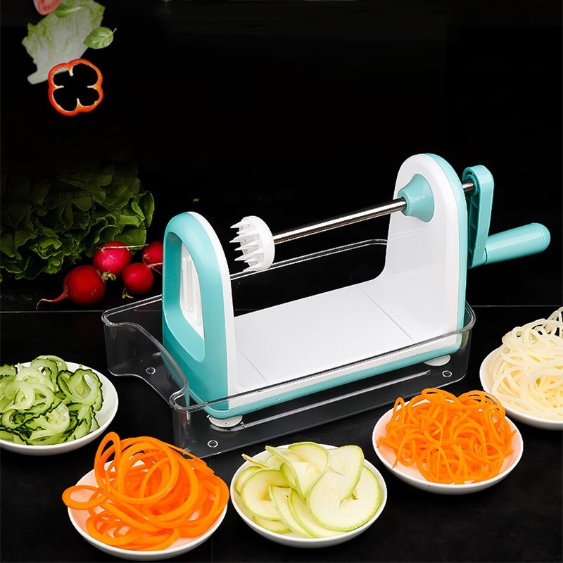 极速Manual Spiral Vegetatble Slicer Spiralizer Cutter Round