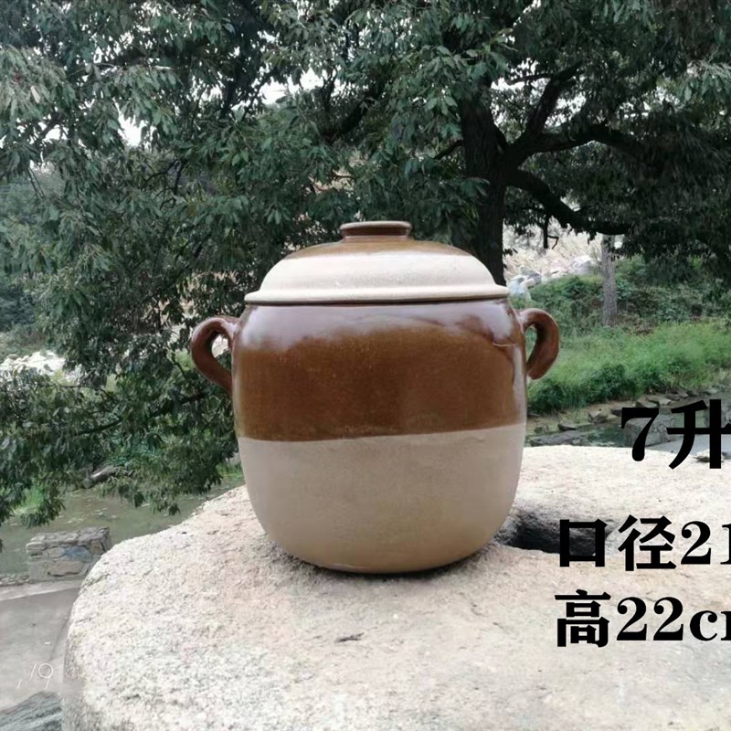 极速202d3炖汤土罐子煲汤陶罐干烧土砂锅沙罐子老式大吊子罐统陶