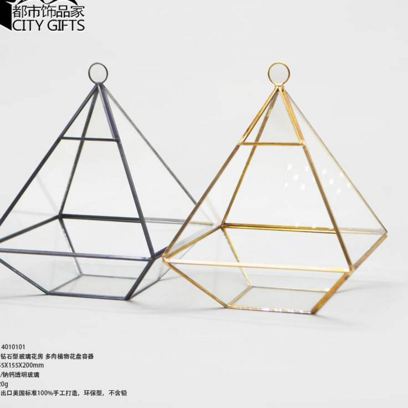 极速Geometric Terrarium Contayiner Window Sill Decor Flower