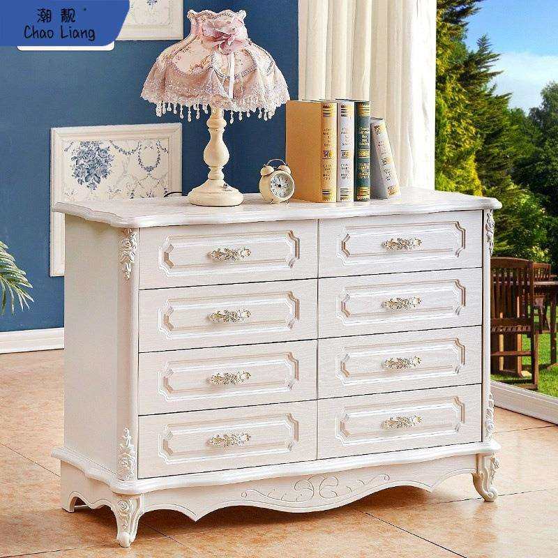 欧式五斗柜简约家用卧室收纳柜白色客厅多层五斗橱落地储物柜餐厅